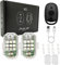 BSOMAM 2PCS Wireless LED Strobe Light,USB Rechargeable High Brightness Wireless Remote Control Anti-Collision Strobe Lights,Waterproof Car Emergency Strobe Warning Light for Motorcycle,Car,Bike,Drone