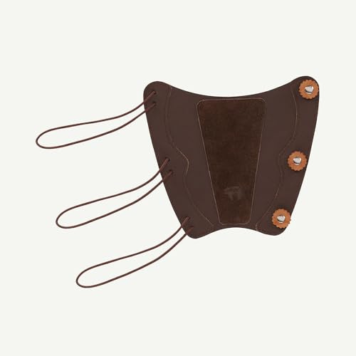 BEARPAW PRODUCTS Protezione braccio, tiro con arco, protezione per avambraccio, in pelle lunga, accessori per sport con l'arco, protezione per le braccia per adulti e bambini, per tiro e caccia,