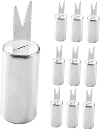UTHCLO 10pezzi Supporti Per Spiedini Di Mais Acciaio Inossidabile Per Barbecue e Cucina Casalinga Facili Da Pulire e Leggeri Per Picnic e Grigliate All Aperto