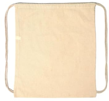 Enviroflex - Pack de 10 bolsas de algodón con cordón | Bolsas de tela reutilizables 100% algodón natural | 145 GSM resistentes | Color natural sin blanquear