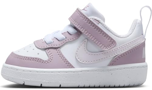 Nike Court Borough Low Recraft (TD) Zapatos de Ocio para niños White/Venice/Plum Fog/White 21