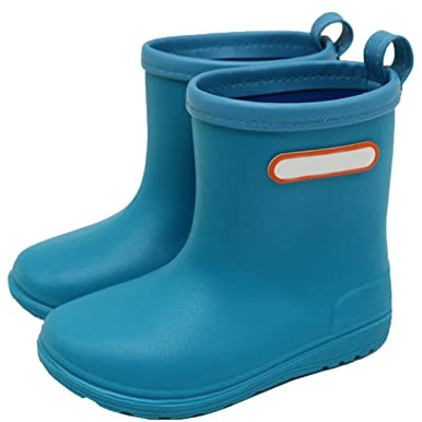 Scarpe invernali 41 Baby Bambini Easy On Scarpe da pioggia Stivali per Neonati Neonati Brevi Stivali da pioggia Scarpe leggere per giorni di pioggia Bambini Ragazzo 22, Blu, 26 EU