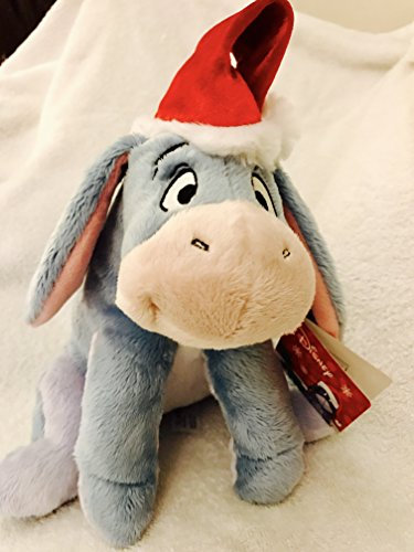 Disney Winnie the Pooh's Eeyore Christmas holiday soft plush doll toy