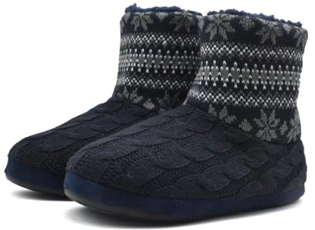 KuaiLu Pantofole Stivaletto Uomo Invernali Chiuse Babbucce Memory Foam Alte Pantofole Stivali Inter Casa Comode Calde Pelose Ciabatte Stivaletti Peluche Lana Cotta Slippers Antiscivolo Grigio 42