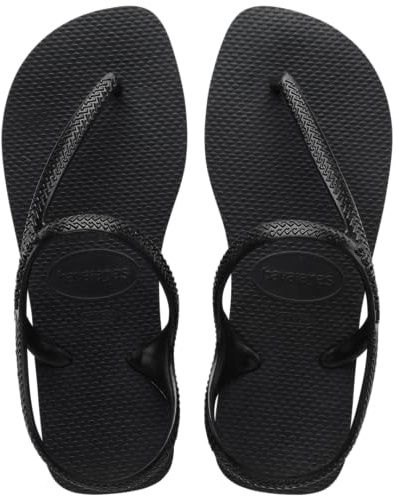 Havaianas Women's Flash Urban Sandals - Two Strap Sandals for Women - Black, 9/10W - 8M