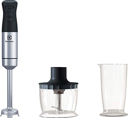 Electrolux Stavmixer med tillbehör Create 5 E5HB1-4SS, Inkl. Bägare & minihackare, Ger en jämn blandning, Variabel hastighet, Turbofunktion, Bekvämt grepp, 800 W, Rostfritt Stål