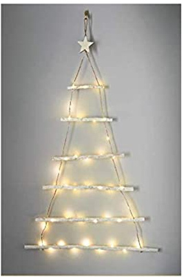 Spot on dealz® 40 Indoor Christmas Decorations Lights Twig Wall Tree LED Christmas Lights Ornament Warm White Xmas Wall Decoration Lighting White