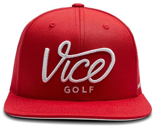 Vice Golf Damen Crew Cap Mütze, Purpurrot, M