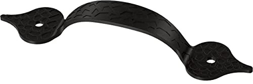 Franklin Brass (5-Pack) – Matte Black Cabinet Handles, 3-1/2 Inch Hole Center, Classic Pulls for Drawers, Kitchen Cabinet Door, Dressers | Hammercraft