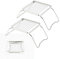 Foldable Camping Grill Convenient Stainless Steel Mini Grill Stand Outdoor Camping Pot Rack Barbecue Accessories -2pcs