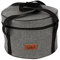 Hosoncovy Portable Camping Cookware Storage Bag Camping Cook Pot and Pan Storage Bag Travel Case Picnic Food Carrying Case Carrier Bag Camping Cooler Bag for Outdoor Camping (Grey)