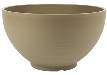 Dualoai Vaso da Fiori per ninfee da Giardino, Contenitore per piantare Fiori, Vaso per Piante acquatiche, Vaso per Piante galleggianti per davanzali di, Giallo Terroso, 30 Cm