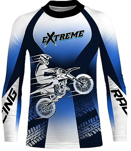 Custom Motocross Racing Jersey Kid Men Women Dirt Bike Jersey Youth MX Motorcycle Riding Shirts Upf30+ for Boys Girls (US, Alpha, Small, 5X-Large, 05)