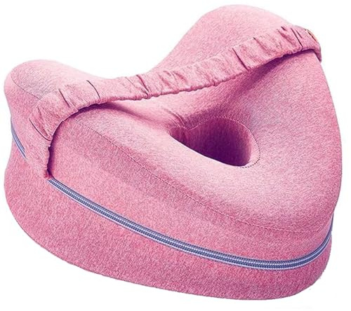 Oreiller d'alignement, coussin de genou pour dormir sur le côté, oreiller sciatique, coussin de genou, coussin de jambe pour dormir sur le côté, coussin de soutien en mousse en forme de cœur, améliore
