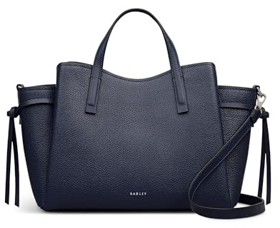 RADLEY London Blake Gardens Damen-Ledergriff mit Reißverschluss oben, ink, Large