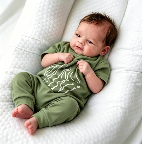 RXDOLL Naturtrogen reborn-babydockor silikon helkropp vinyl pojke Elijah 43 cm realistiska nyfödda babydockor som ser ut hela livet silikon reborn-dockor ögon öppna