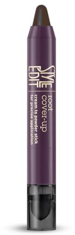 Style Edit Root Touch Up Stick | Temporary Hair Color for Gray Roots and Thinning Hair | Salon-Quality, Transfer-Resistant Hair Concealer | Dark Brown, 0.11 oz