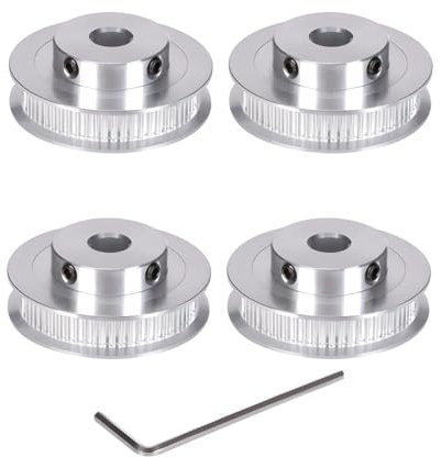 BZ 3D GT2 Riemenscheibe GT2 Pulley 60 Zähne 8mm Bohrung Zahnriemenscheibe 60 Teeth 8mm bore für 3D-Drucker,CNC 6mm Breite GT2 Zahnriemen.(4 Stück)