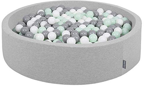 KiddyMoon Mjuk boll pit rund 7 cm/2,75 tum för barn, skumboll pool baby lekbollar barn, certifierad tillverkad i EU