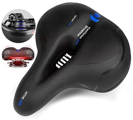 Bikeheroes CloudComfort Pro - Endlich Schmerzfrei Radfahren Fahrradsattel Rot