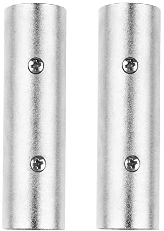 NUOBESTY 2pièces Adaptateur XLR Mâle vers Mâle Broches Lot pour Microphone Connecteur XLR Stable sans Interférences