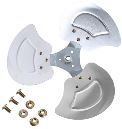 CHICTRY Plastic Household Fan Blades Replacement Blade Air Fan Blade for Standing Pedestal Fan Table Fanner 2#Fan Blades 16 Inches 400mm Inner Bore 10mm A One Size