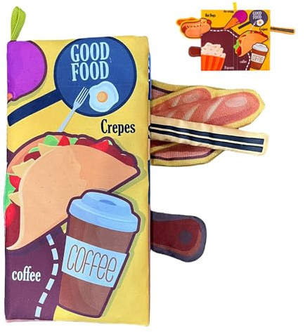 Tyinerc Libri Scricchiolanti per Bambini,Giocattoli Educativi Morbidi Masticabili Sonori da Viaggio | Giocattoli Fruscianti per Bambini,per Asilo Scuola Materna Viaggio Casa Gioco Vacanza Compleanno
