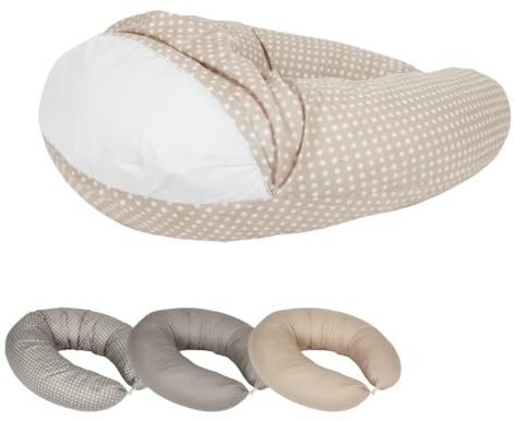 Monsieur Bébé – Federa per cuscino da gravidanza, maternità e allattamento – 100% cotone – 170 cm
