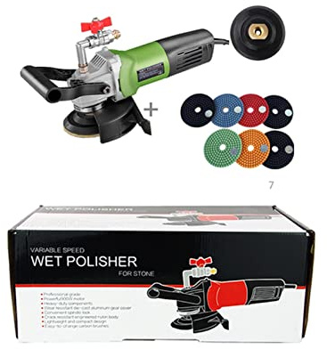 Máquina Pulidora De Inyección De Agua Manual De 800W, Pulidora Eléctrica De Piedra Húmeda, Amoladora, Pulidora De Mármol Y Suelo De Cemento(Set 2)