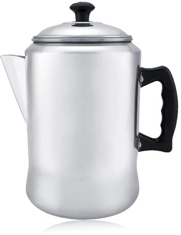 HERCHR Cafetière À Percolateur 3l, Pots À Café En Aluminium, Cafetière De Camping Cuisinière À Percolateur À Café Bouilloire À Cafés Avec Couvercle Ustensiles De Cuisine Pour La Cafétéria