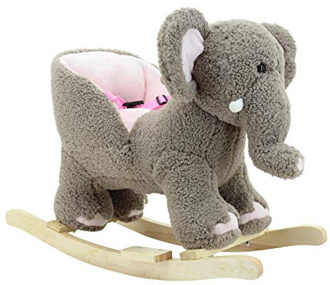 Sweety Toys 12886 Schaukeltier Madame Elefant mit Sound