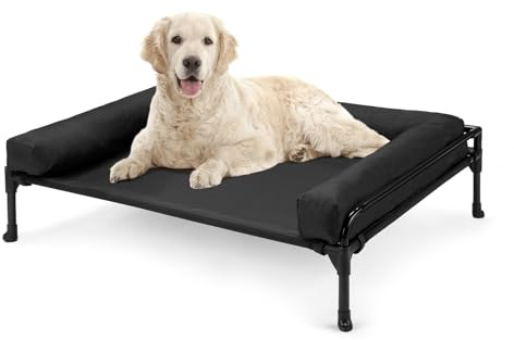 Veehoo Cama Elevada Refrescante para Perro Verano con Almohadón, Grande