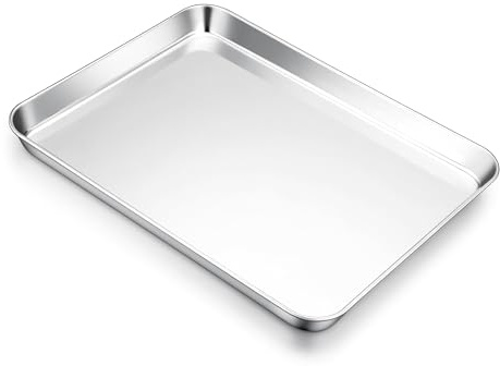 E-far Cookie Sheet for Baking, 18x13 Stainless Steel Baking Sheet