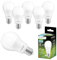 Lumiled A60 E27 LED Lampe, 5W (ersetzt 40W), 470 Lumen Leuchtmittel, 6500K kaltweiß Birnen Lampen, Nicht Dimmbar, 260° Grad Strahlwinkel Glühbirne 6er-Pack Energiesparlampe Tropfen