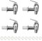 DEANKEJI Grifo Garrafa 4 Piezas ABS Grifo Dispensador de Agua, Grifo Cerveza con Espaciadores y Tuercas, Abertura de Rosca 1,7 x 2,8 cm, Grifo para Zumo, para Café, Zumo