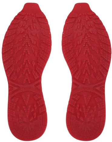 Skobotten Hela Sulor Reparation Gummi Anti-Slip Sko Botten Reparationsmaterial Skosulskydd Ersättning för Sneaker (Röd)