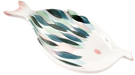 Cabilock Piatto Ceramica Per Snack Vassoio Porta Cibo in Ceramica Servire Stoviglie Per Feste Piatto Da Portata Per Alimenti Vassoio Da Dessert in Materiale Ceramico