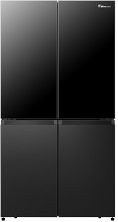 Hisense American Fridge Freezer - Black - E Rated