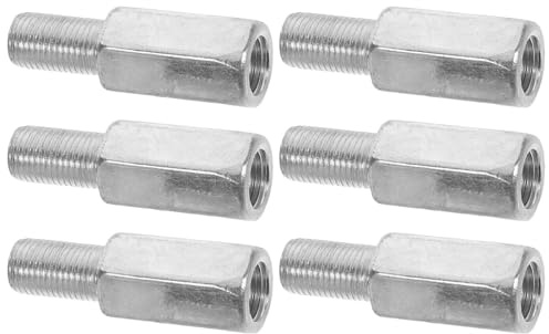 MUELODSIC 6 Stück Fahrrad Stützradverlängerungsbolzen aus Stahl Verzinkte Hinterachsverlängerungsschrauben für Kinderfahrräder Stabile Seitenradhalterung zur Montage