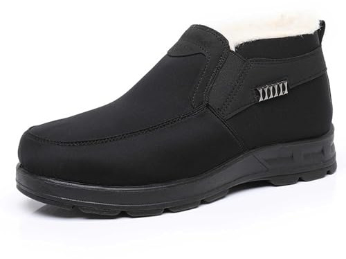 Botas de Nieve térmicas de Invierno, cómodas, Antideslizantes, con Aislamiento térmico, cálidas y Forradas de Polar, para Exteriores, Ideales para Condiciones de Nieve, Hombre, Resistentes