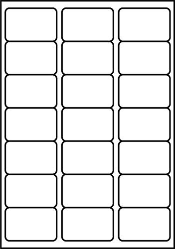 SmithPackaging A4 Self Adhesive Address Labels, 21 Labels Per Sheet, 100 Sheets, 63.5 x 38.1mm 2100 Labels White 21 Per Sheet