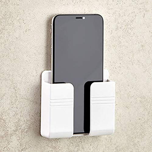 Phone Holder Wall Mounted, Damage-Free Wall Mount for Smartphones, Cellphone Stand Charging Holder Suitable for Home and Office