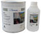 RESINA PER PAVIMENTI EPOSSIDICA BICOMPONENTE LUCIDA AUTOLIVELLANTE 1 Kg 6/8 Mq 1 Kg COLORI RAL (BLU RAL 5015)
