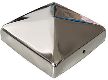 Sunload Pfostenkappe Edelstahl quadratisch - pyramidenförmig 4 Stück (101x101mm)