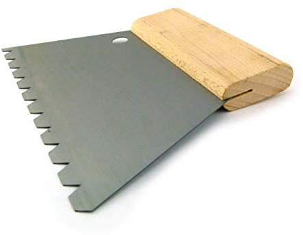 Kleberspachtel Zahnspachtel nach TBK 180/250 mm, gezahnt, ungezahnt Holzrücken Größen: A1- C5 (180 mm, B11)