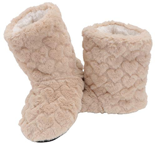 Holibanna Calcetines De Mujer Zapatilla Calzado de Piso Cálido Interior Grueso Alto Tubo Botas de Piso Casa Peluda Zapatillas Antideslizantes para Mujer Botines Zapatillas Botines para Mujer