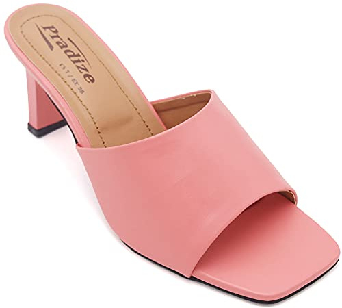 Pradize Mules Roses à Talon (39)