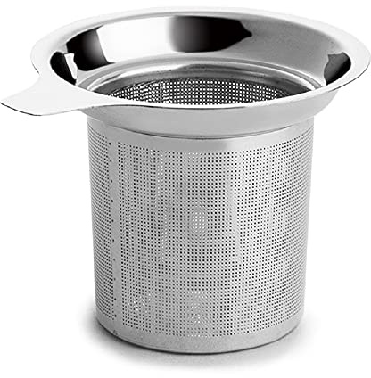 Extra Fine Mesh Tea Infuser Stainless Steel Tea Strainer for Loose Leaf Tea and Coffee, Tea Steeper with Large Capacity and Easy to Clean, Single Handle for Hanging on Teapots, Mugs, Cups