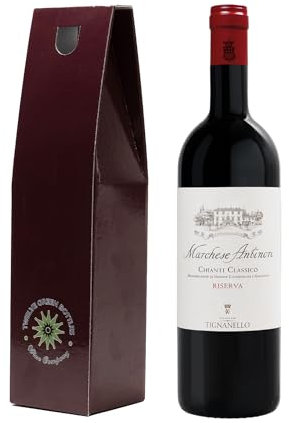 Twelve Green Bottles | Chianti Classico Riserva, Marchese Antinori – Tenuta Tignanello 75cl In Branded Gift Box | 14% ABV