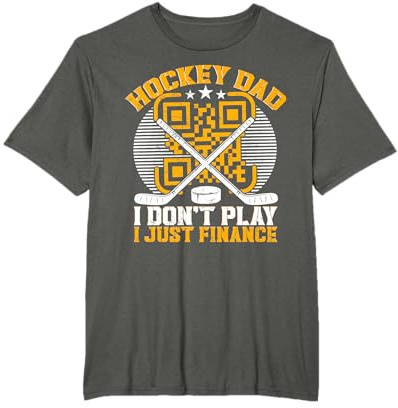 Hockey Dad I Don't Play I Just Finance Funny Ice Hockey Dad T-Shirt